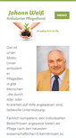 Mobile Screenshot of pflegedienstweiss.de